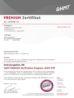 GHMT PVP Level2 P2 Zertifikat LWL Kupplung E2000 APC gruen