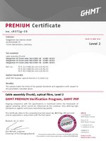 GHMT PVP Level2 P2 certificate FO trunk 24 48 96 LC LC APC OS2