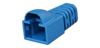 Cable boot, blue RAL 5015, Ø 6,3 mm, with latch protection}