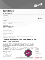 GHMT TA Zertifikat PL Class I AMJ2000 SFTP 4x2xAWG231 Cat.8.2 LSZH AMJ-Modul Cat.8.1