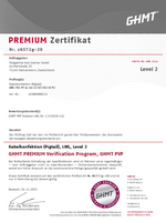 GHMT PVP Level2 P2 Zertifikat LWL Pigtail SC PC OS2