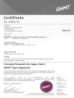 GHMT Certificate 2C Permanent Link AMJ1600 - AMJ-SL