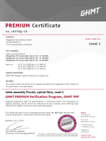 GHMT PVP Level2 P2 certificate FO trunk 24 48 96 LC LC PC OM4