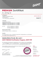 GHMT PVP Level2 P2 Zertifikat LWL Trunkkabel 24 48 96 LC LC PC OM4