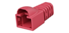 Cable boot, Ø 6,3, red RAL 3017 with latch protection}