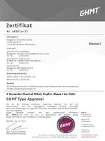 GHMT TA Zertifikat 2CCH Class I AMJ2000 SFTP 4x2xAWG231 Cat.8.2 LSZH PC MFP8 C8.1 MFP8C8 SFTP C8.1 LSZH 3m AMJ-Modul Cat.8.1